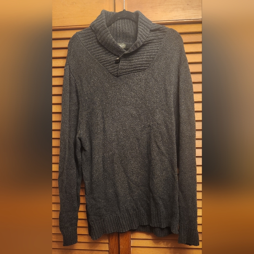 Eddie Bauer Charcoal  Cowl Neck Sweater